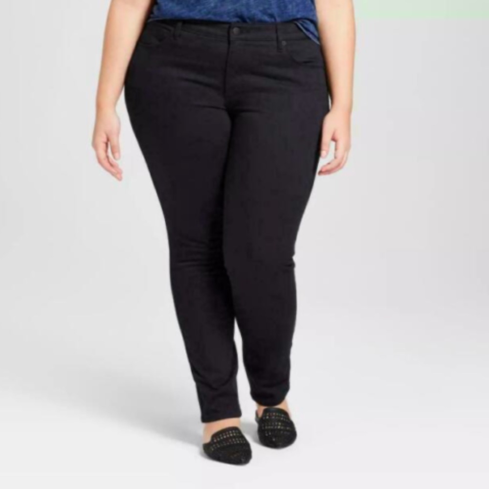 Universal Thread Skinny Jeans Black Plus Size 24WR Denim